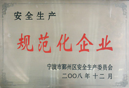 安全生產(chǎn)規(guī)范化企業(yè)